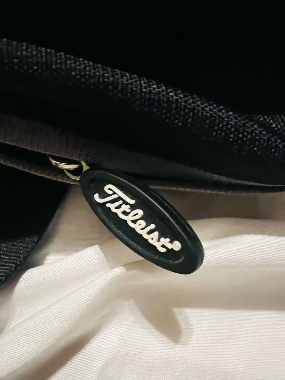 Titleist Black and Gray Messenger Bag with Orange Logo